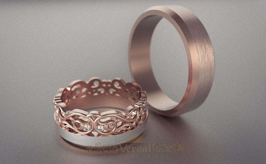 Обручальные кольца VGOK0171 из Розовое (красное) золото от Ювелирный Дом Версаль 1