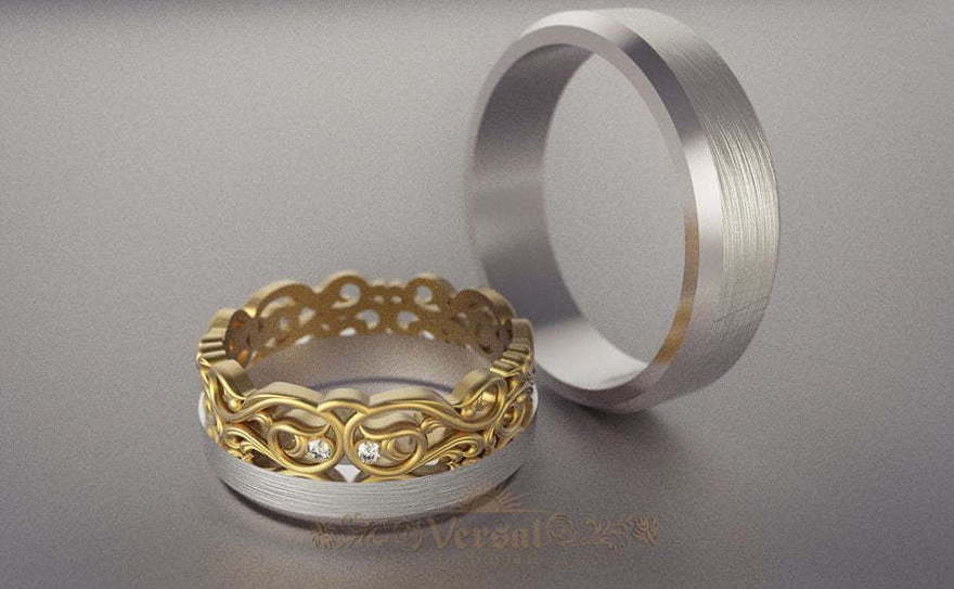Обручальные кольца VGOK0171 из Комбинированные от Ювелирный Дом Версаль 1