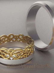 Обручальные кольца VGOK0171 из Комбинированные от Ювелирный Дом Версаль 1