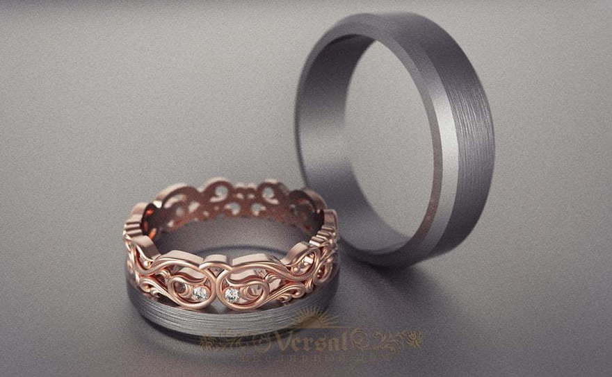 Обручальные кольца VGOK0171 из Комбинированные от Ювелирный Дом Версаль 2