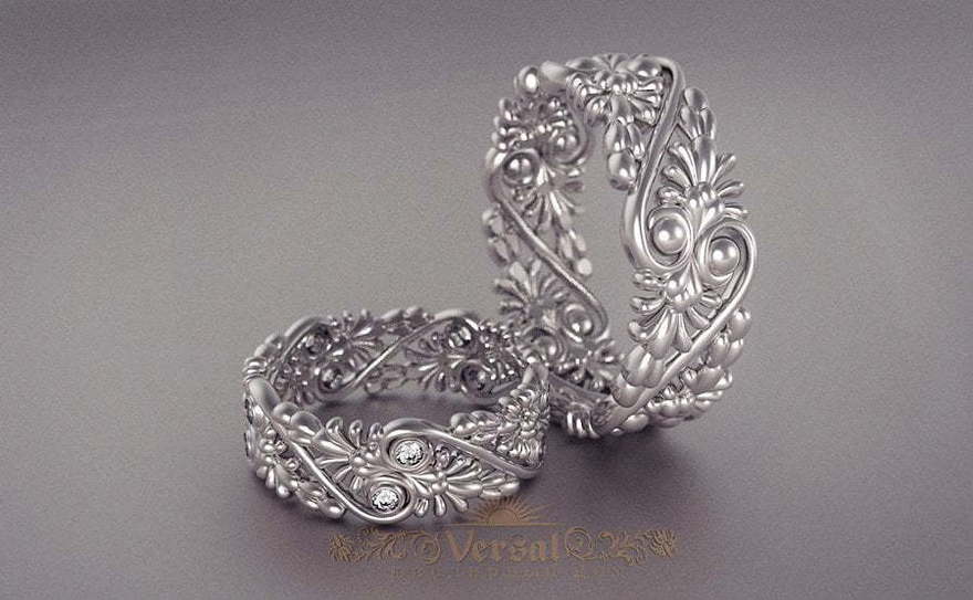 Обручальные кольца VGOK0155 из Белое золото, Платина от Ювелирный Дом Версаль 1