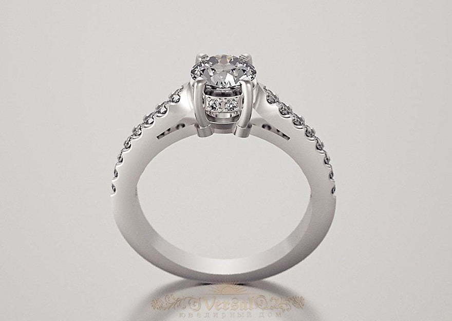 Помолвочное кольцо VGPK0027 из Белое золото от Ювелирный Дом Версаль 1