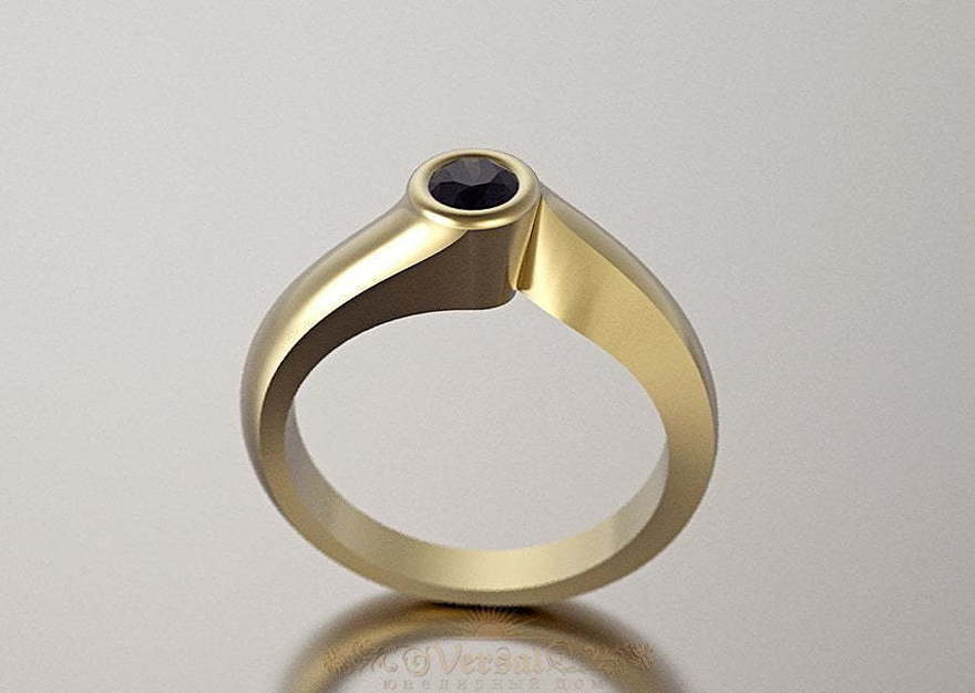 Помолвочное кольцо VGPK0050 из Желтое золото от Ювелирный Дом Версаль 1