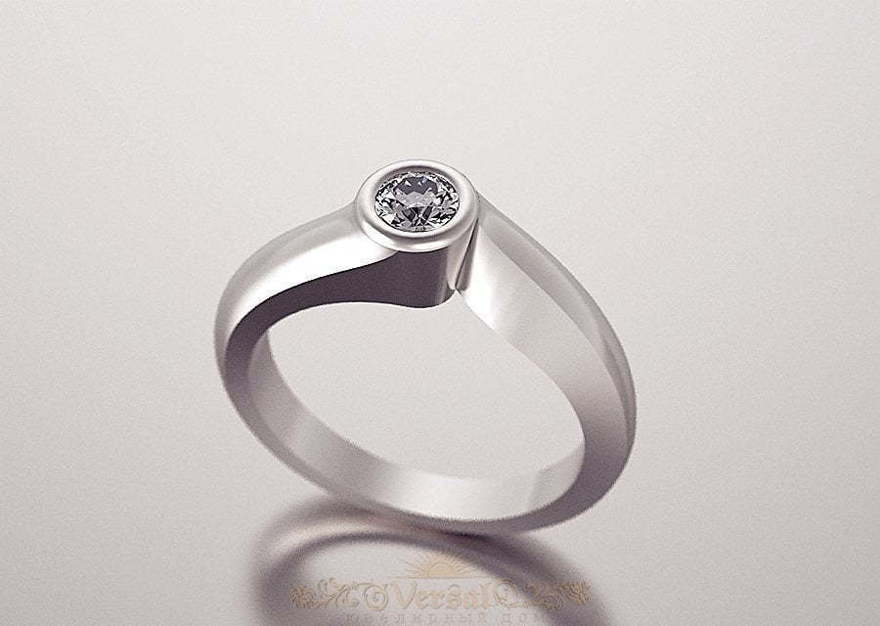 Помолвочное кольцо VGPK0050 из Белое золото от Ювелирный Дом Версаль 1