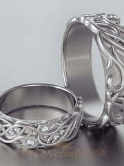 Обручальные кольца VGOK0174 из Белое золото, Платина от Ювелирный Дом Версаль 1