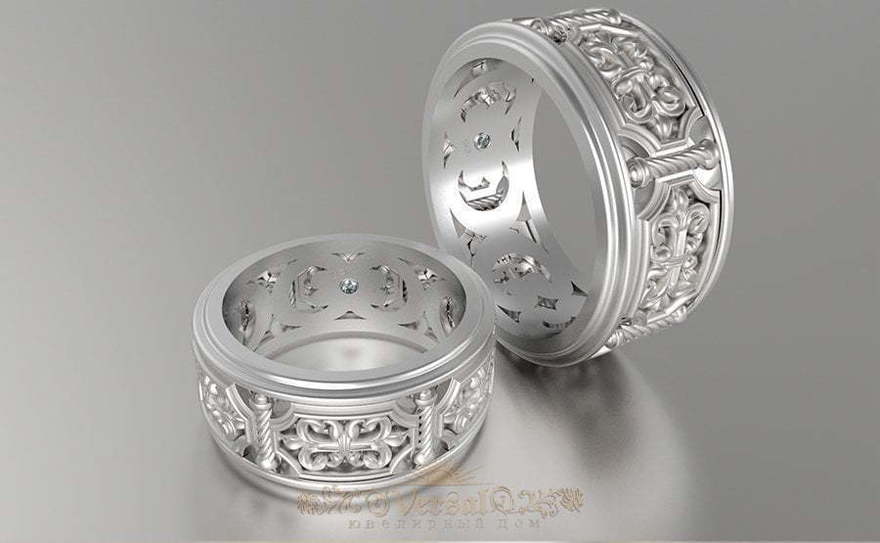 Обручальные кольца VGOK0178 из Белое золото от Ювелирный Дом Версаль 1