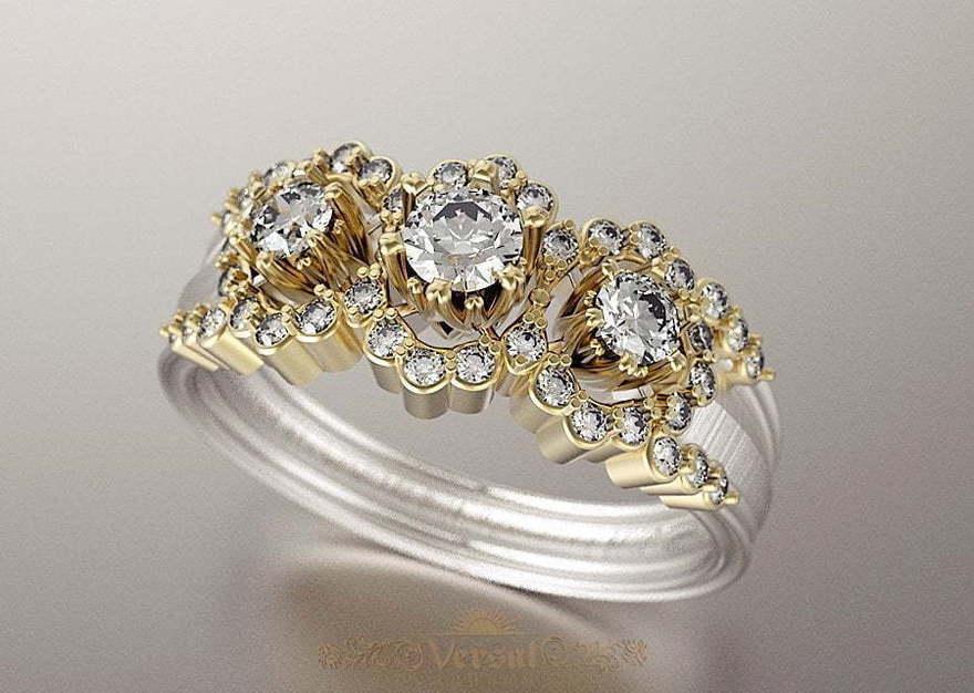 Помолвочное кольцо VGPK0103 из Комбинированные от Ювелирный Дом Версаль 1
