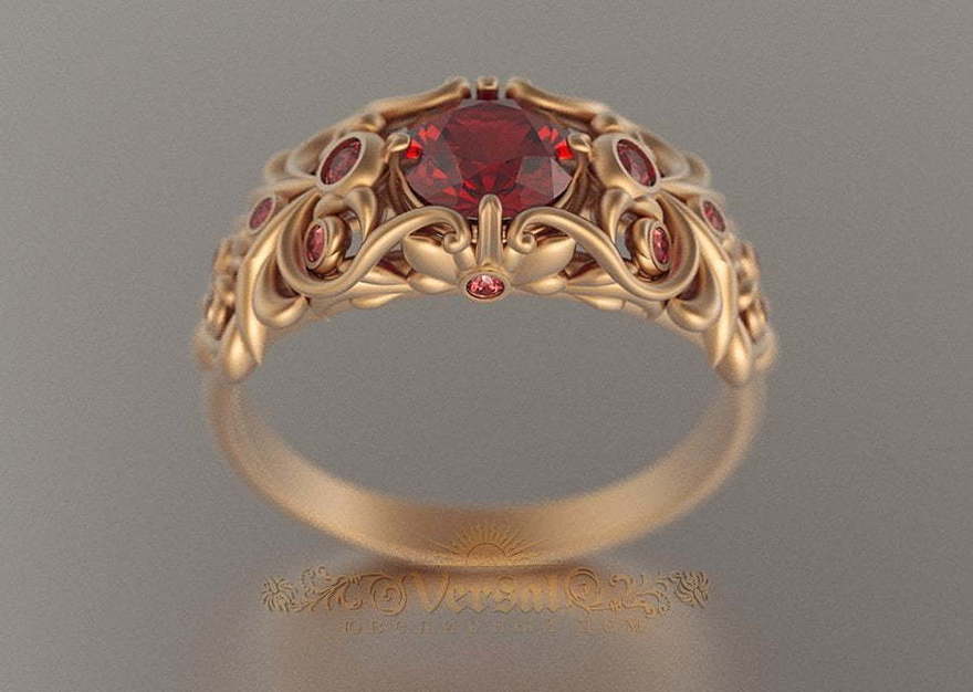 Помолвочное кольцо VGPK0083 из Розовое (красное) золото от Ювелирный Дом Версаль 1