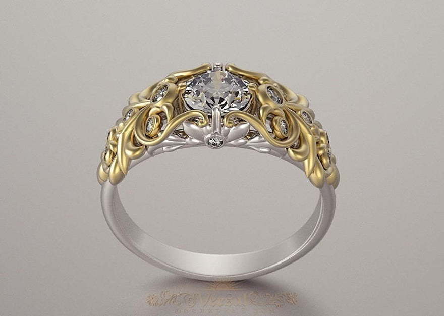Помолвочное кольцо VGPK0083 из Комбинированные от Ювелирный Дом Версаль 2