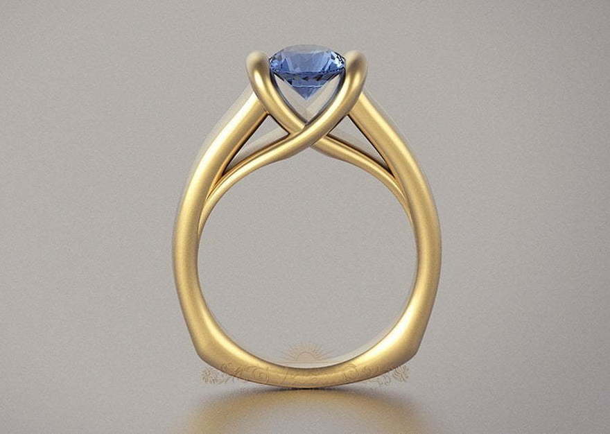 Помолвочное кольцо VGPK0057 из Желтое золото от Ювелирный Дом Версаль 2