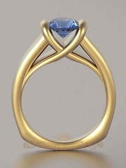 Помолвочное кольцо VGPK0057 из Желтое золото от Ювелирный Дом Версаль 2