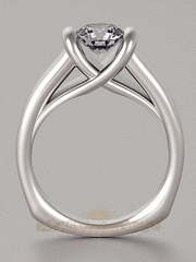 Помолвочное кольцо VGPK0057 из Белое золото от Ювелирный Дом Версаль 1