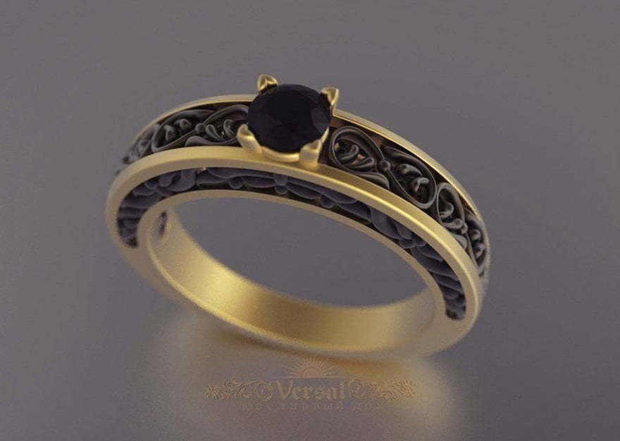 Помолвочные кольца VGPK0099 из Комбинированные от Ювелирный Дом Версаль 4