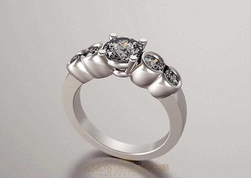 Помолвочное кольцо VGPK0051 из Белое золото, Платина от Ювелирный Дом Версаль 1