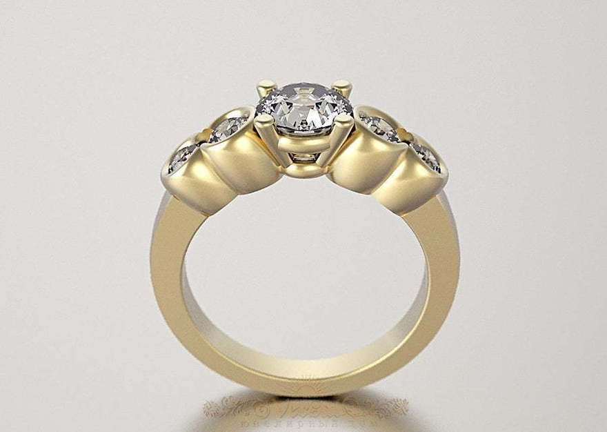 Помолвочное кольцо VGPK0051 из Желтое золото от Ювелирный Дом Версаль 1