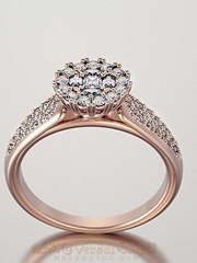 Помолвочное кольцо VGPK0089 из Розовое (красное) золото от Ювелирный Дом Версаль 1