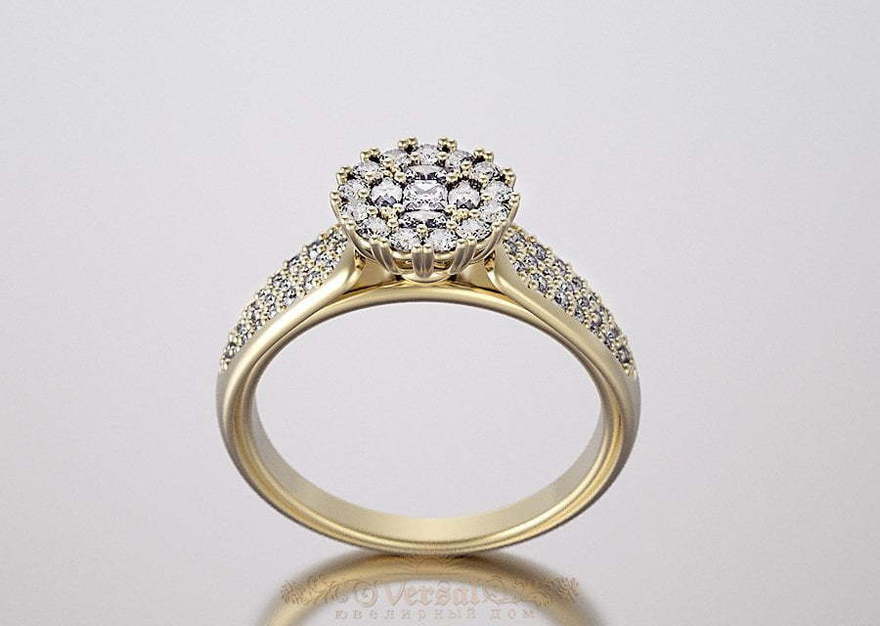Помолвочное кольцо VGPK0089 из Желтое золото от Ювелирный Дом Версаль 1