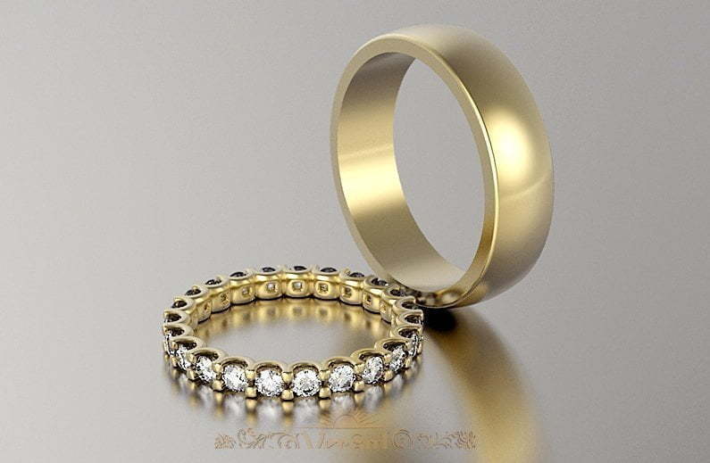 Обручальные кольца VGOK0027 из Желтое золото от Ювелирный Дом Версаль 1