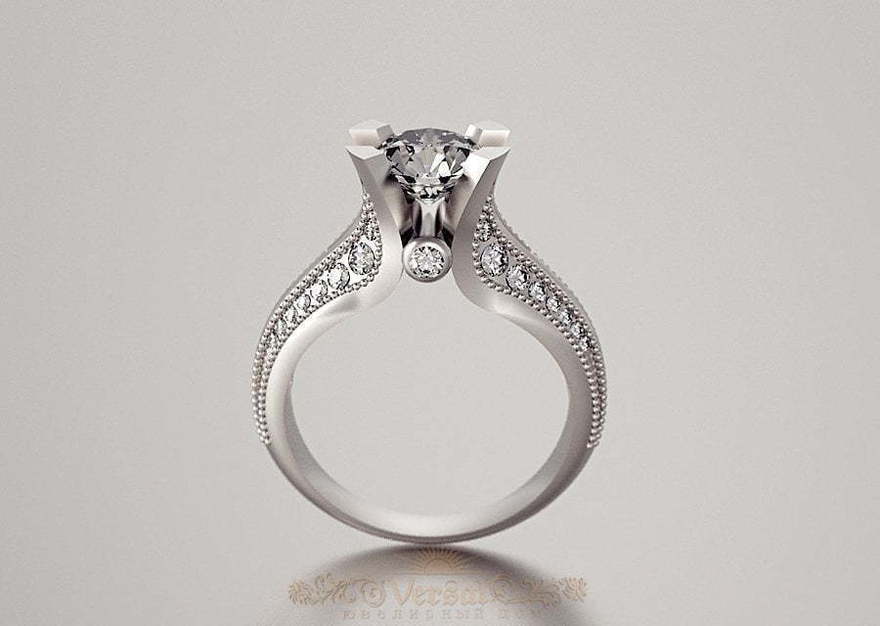 Помолвочное кольцо VGPK0004 из Белое золото от Ювелирный Дом Версаль 1