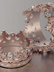 Обручальные кольца VGOK0035 из Розовое (красное) золото от Ювелирный Дом Версаль 1