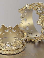 Обручальные кольца VGOK0035 из Желтое золото от Ювелирный Дом Версаль 1