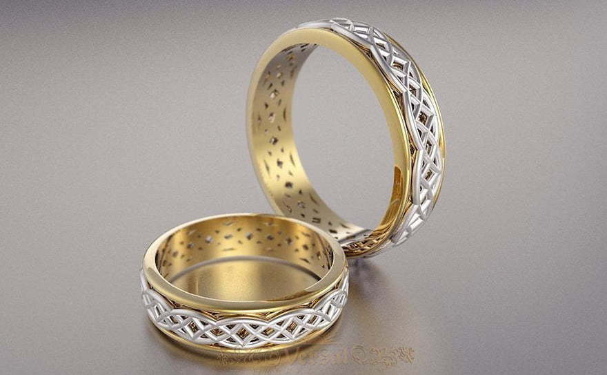 Обручальные кольца VGOK0079 из Комбинированные от Ювелирный Дом Версаль 1