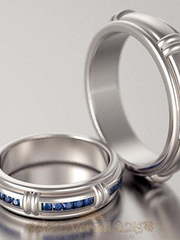 Обручальные кольца VGOK0064 из Белое золото, Платина от Ювелирный Дом Версаль 1