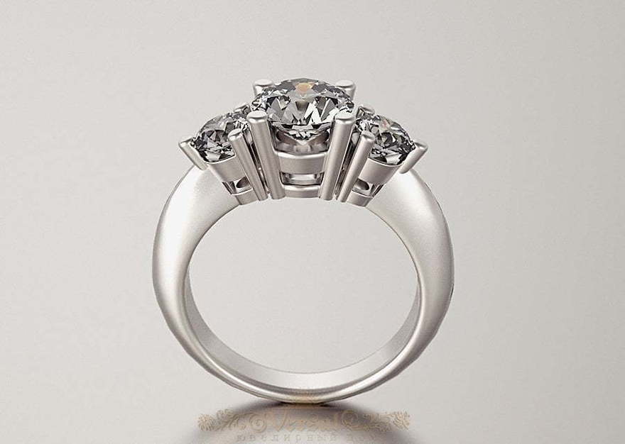 Помолвочное кольцо VGPK0039 из Белое золото, Платина от Ювелирный Дом Версаль 1