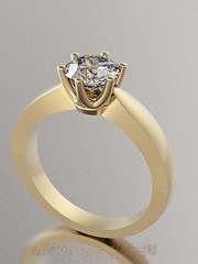 Помолвочное кольцо VGPK0033 из Желтое золото от Ювелирный Дом Версаль 1