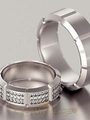 Обручальные кольца VGOK0070 из Белое золото, Платина от Ювелирный Дом Версаль 1