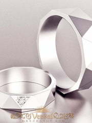 Обручальные кольца из белого золота VGOK0081 из Белое золото от Ювелирный Дом Версаль 1