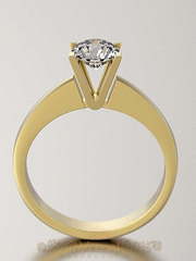 Помолвочное кольцо из желтого золота VGPK0097 из Желтое золото от Ювелирный Дом Версаль 1