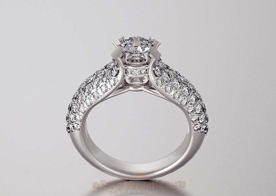 Помолвочное кольцо VGPK0079 из Белое золото, Платина от Ювелирный Дом Версаль 1