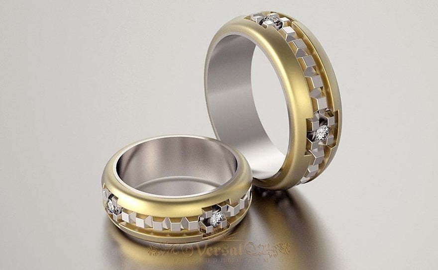 Обручальные кольца VGOK0072 из Комбинированные от Ювелирный Дом Версаль 1