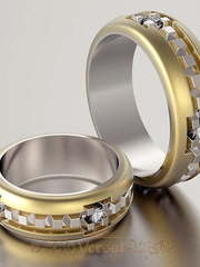 Обручальные кольца VGOK0072 из Комбинированные от Ювелирный Дом Версаль 1