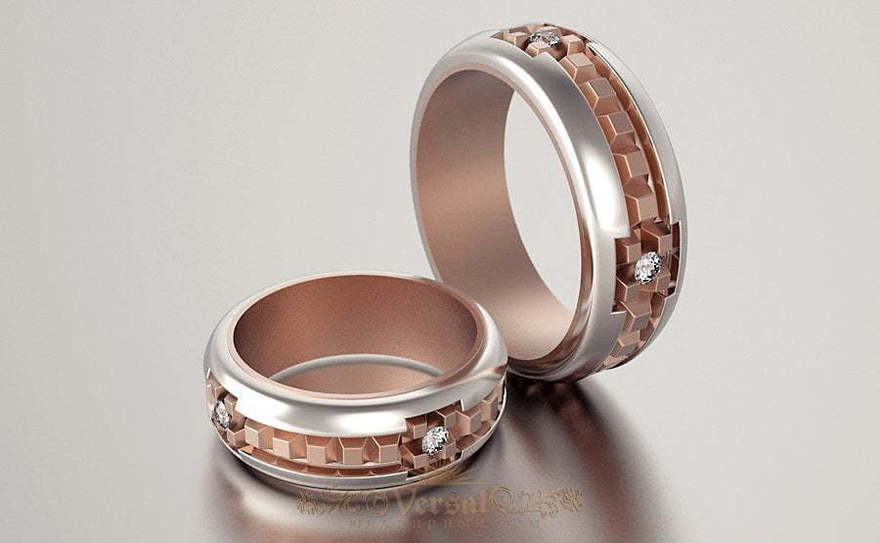Обручальные кольца VGOK0072 из Комбинированные от Ювелирный Дом Версаль 2