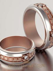 Обручальные кольца VGOK0072 из Комбинированные от Ювелирный Дом Версаль 2