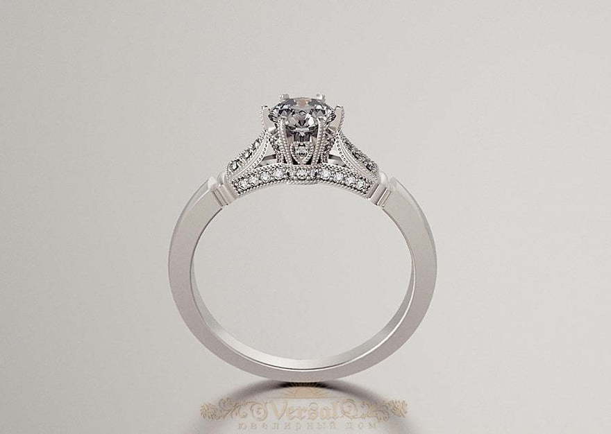 Помолвочное кольцо из белого золота VGPK0080 из Белое золото от Ювелирный Дом Версаль 1
