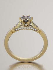 Помолвочное кольцо из желтого золота VGPK0080 из Желтое золото от Ювелирный Дом Версаль 1