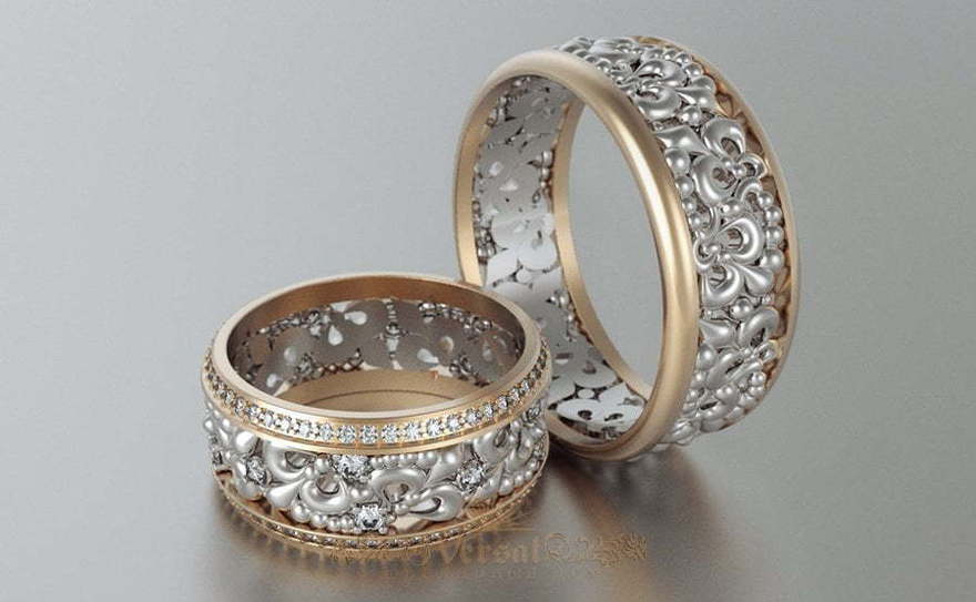 Обручальные кольца VGOK0150 из Комбинированные от Ювелирный Дом Версаль 1