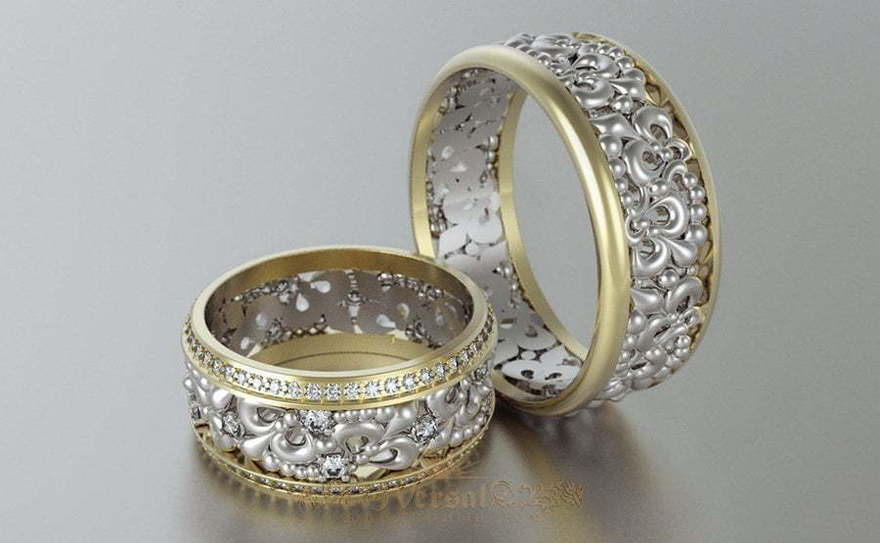 Обручальные кольца VGOK0150 из Комбинированные от Ювелирный Дом Версаль 2