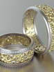 Обручальные кольца VGOK0150 из Комбинированные от Ювелирный Дом Версаль 3