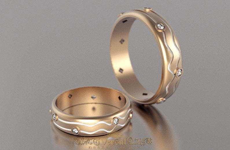 Обручальные кольца из красного золота VGOK0009 из Розовое (красное) золото от Ювелирный Дом Версаль 1