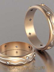 Обручальные кольца из красного золота VGOK0009 из Розовое (красное) золото от Ювелирный Дом Версаль 1