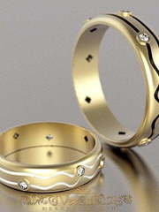 Обручальные кольца из желтого золота VGOK0009 из Желтое золото от Ювелирный Дом Версаль 1