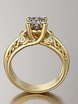 Помолвочные кольца из желтого золота VGPK0009 из Желтое золото от Ювелирный Дом Версаль 1