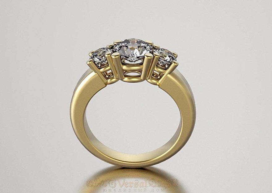 Помолвочное кольцо из желтого золота VGPK0038 из Желтое золото от Ювелирный Дом Версаль 1