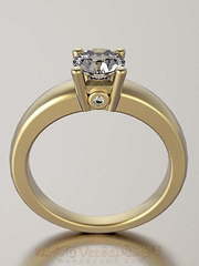 Помолвочное кольцо из желтого золота VGPK0045 из Желтое золото от Ювелирный Дом Версаль 1