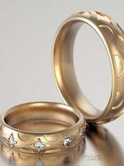 Обручальные кольца из красного золота VGOK0134 из Розовое (красное) золото от Ювелирный Дом Версаль 1