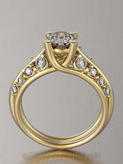 Помолвочные кольца из желтого золота VGPK0011 из Желтое золото от Ювелирный Дом Версаль 1